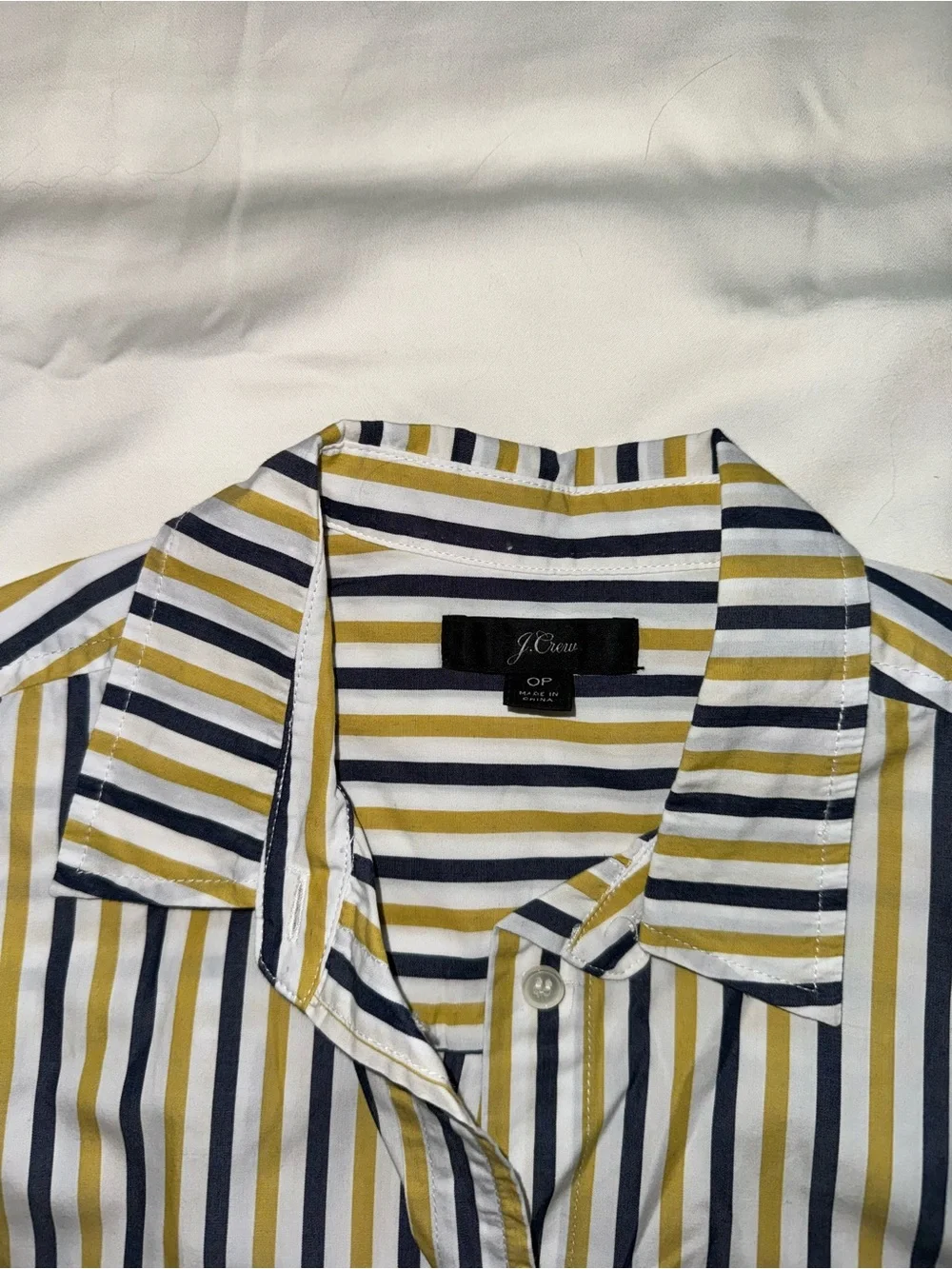 J.Crew Striped Button-Down Shirt Women’s 0P Cotton